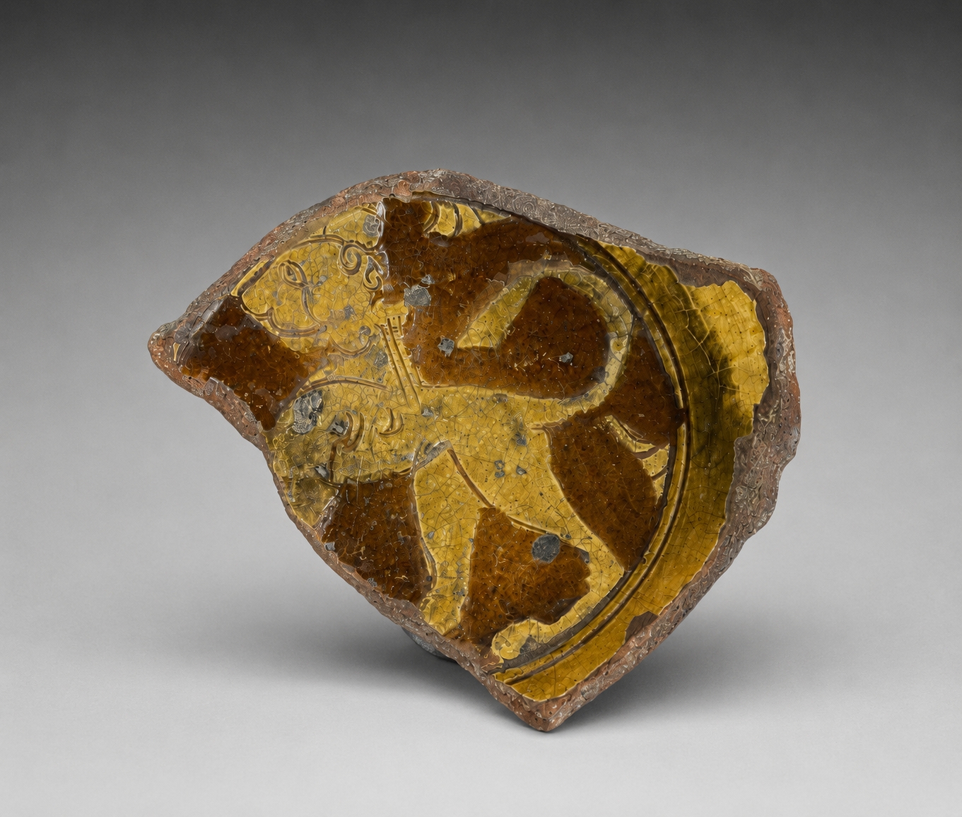 Fragment of a Glazed Decorated Vessel